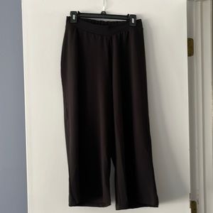 ASOS Cropped Wide Leg Pants - Black - Size 6